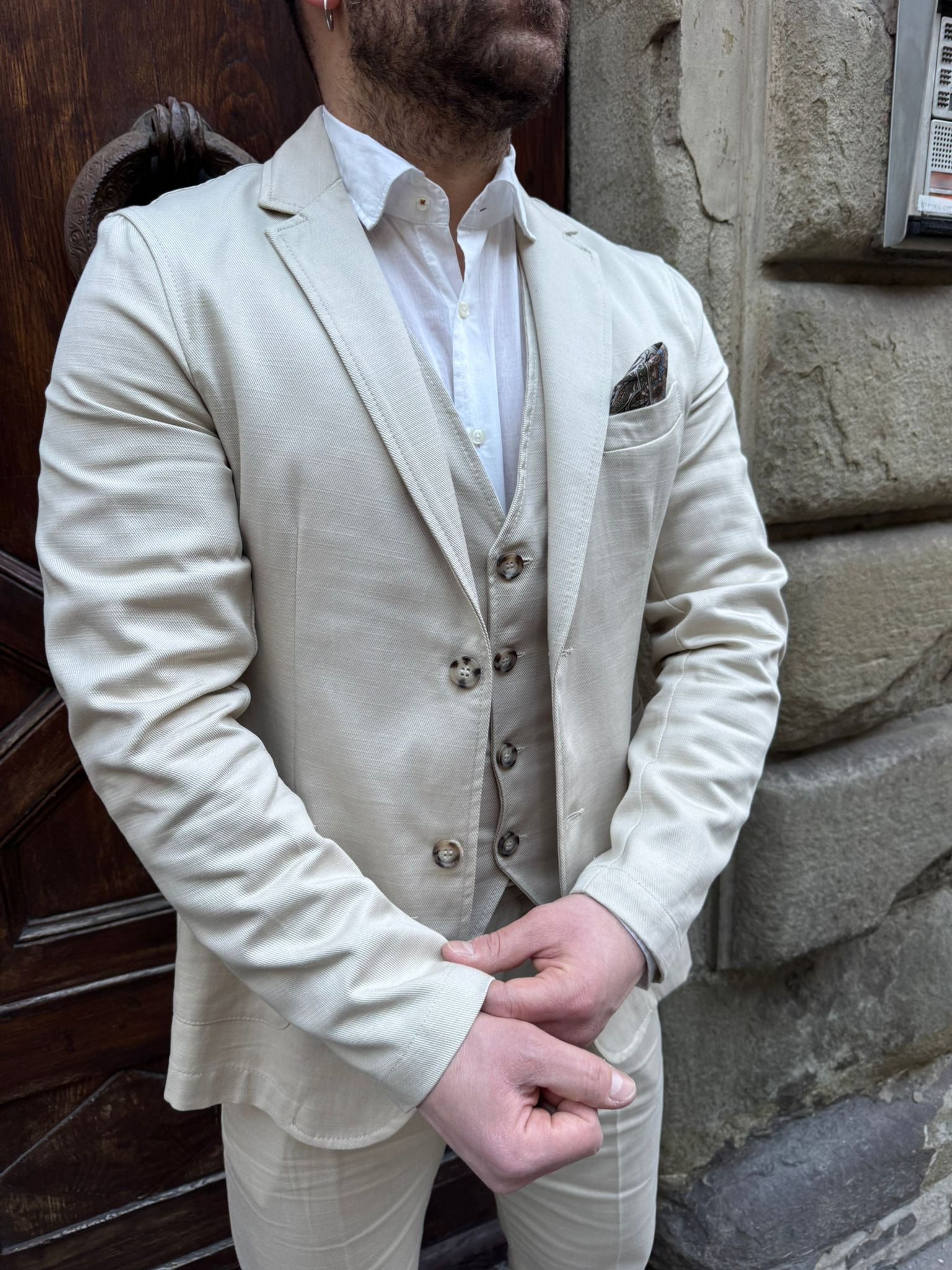 Giacca completo Paris beige