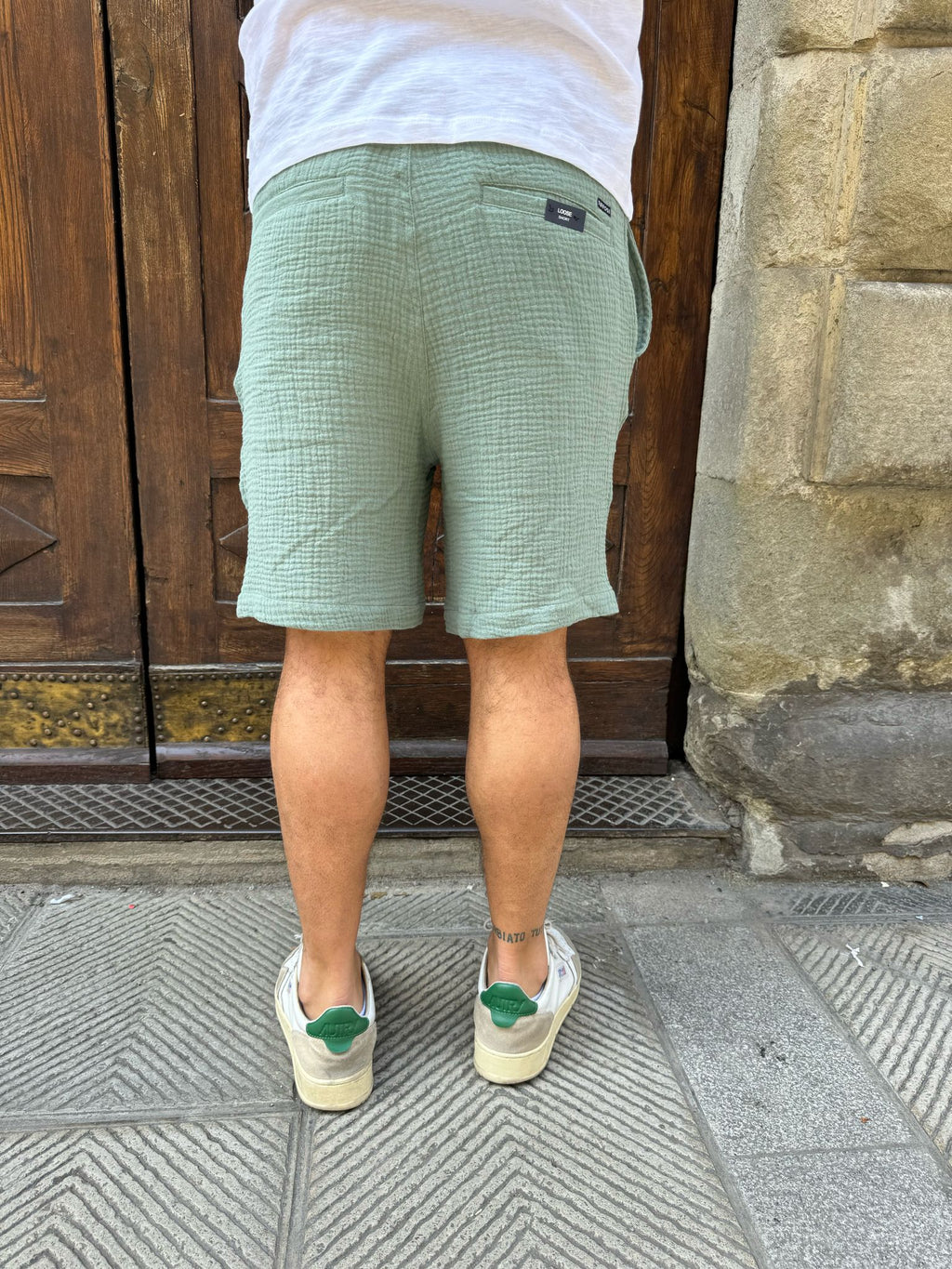 Bermuda coordinato Fox verde di Tiffosi