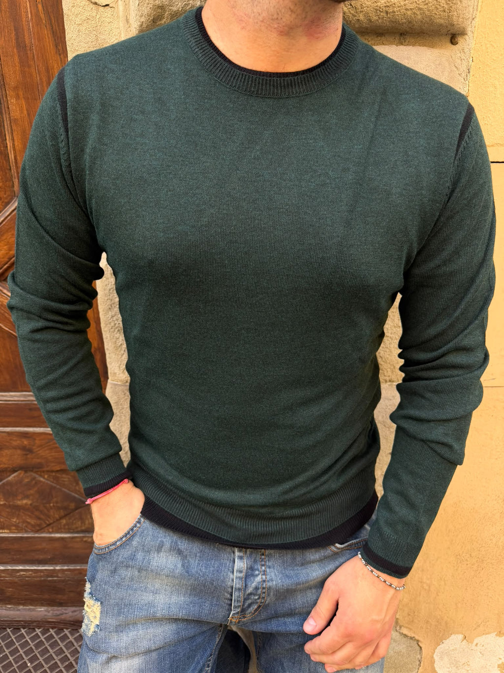 Maglioncino Eddy verde di Hamaki-Ho