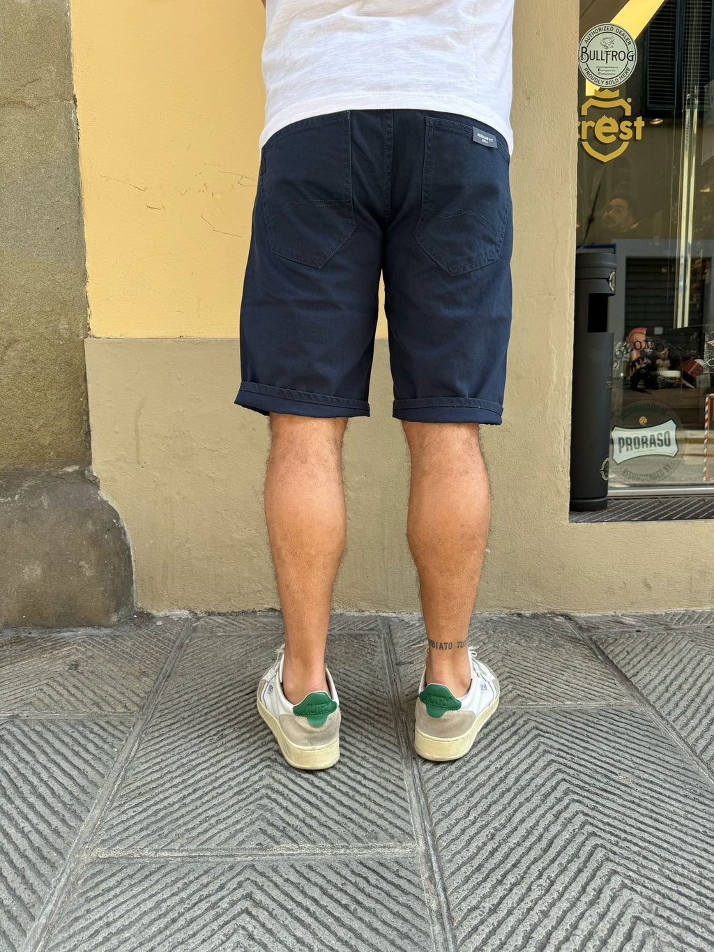 Bermuda Bulldenim blu di Tiffosi