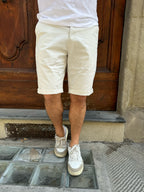Bermuda Chinos bianco di Tiffosi