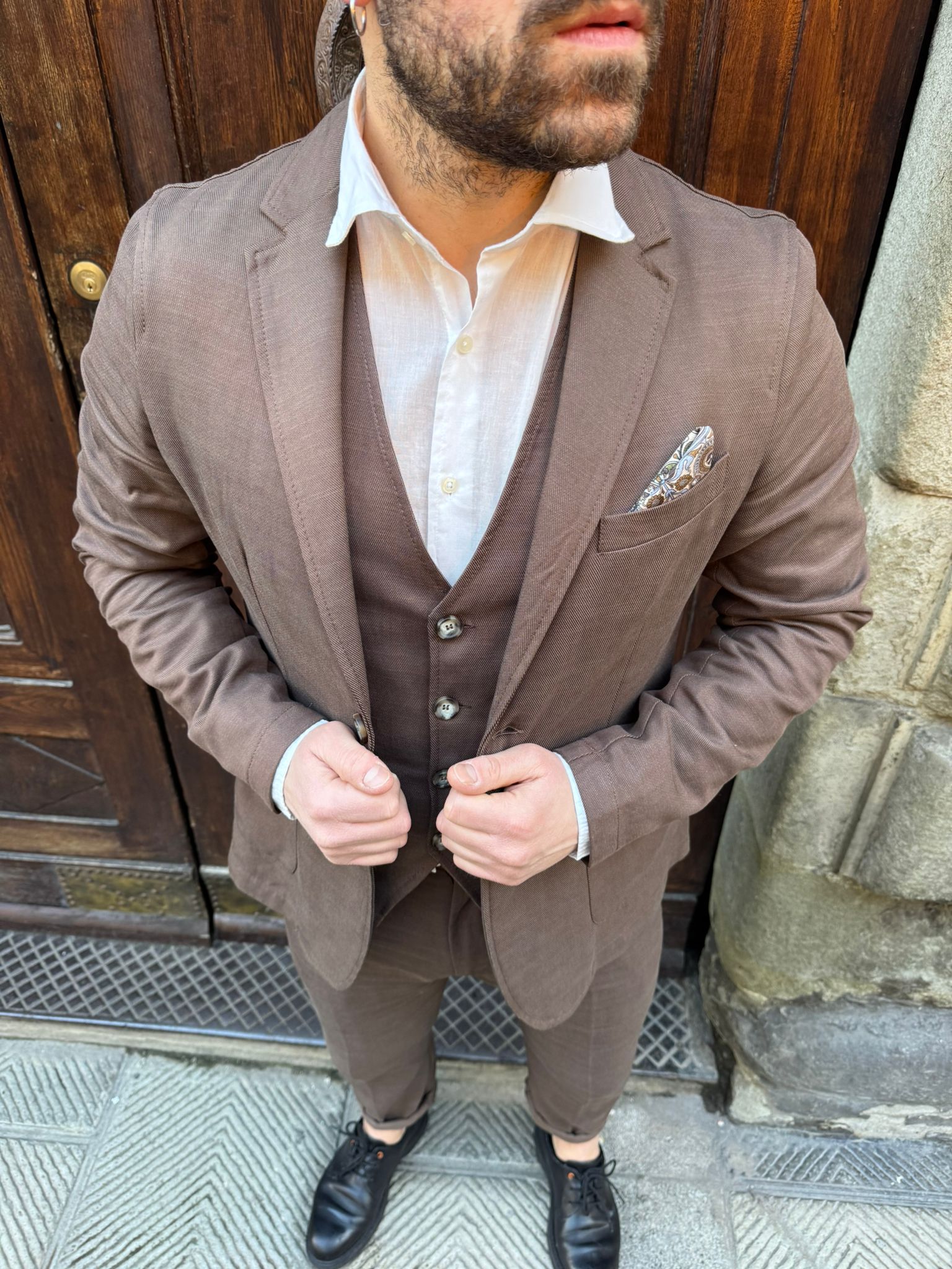 Giacca completo Paris cioccolato