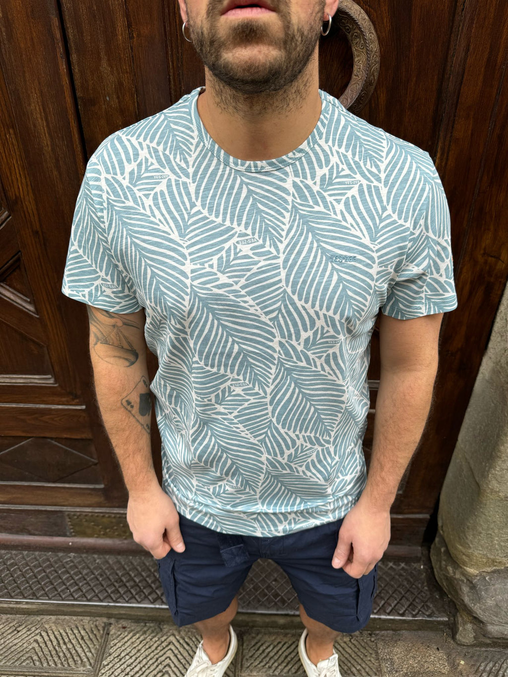 T-shirt Foglia di Yes Zee