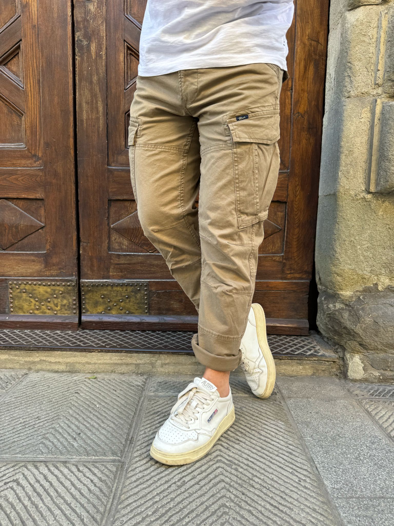 Pantalone cargo di Petrol Ind. fango