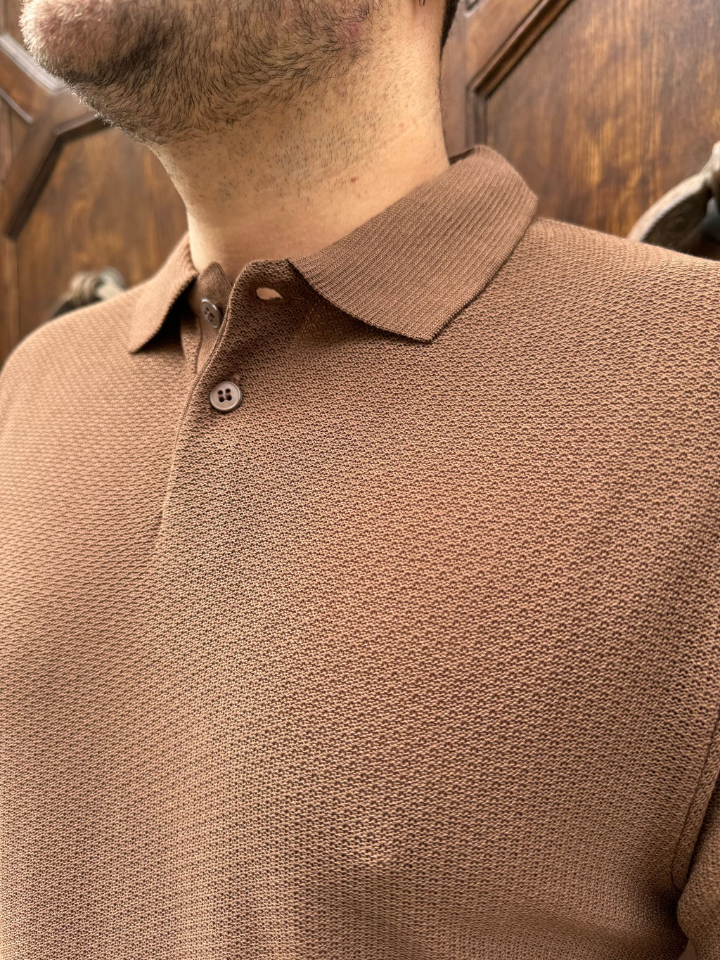 Polo Frank tabacco di 3.9
