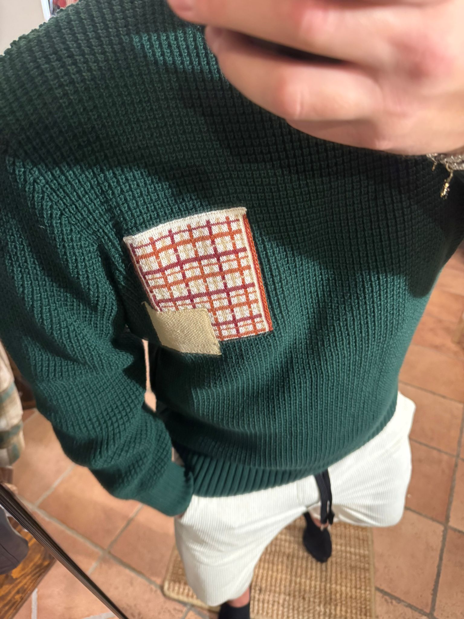 Maglioncino Patch di Telamira verde