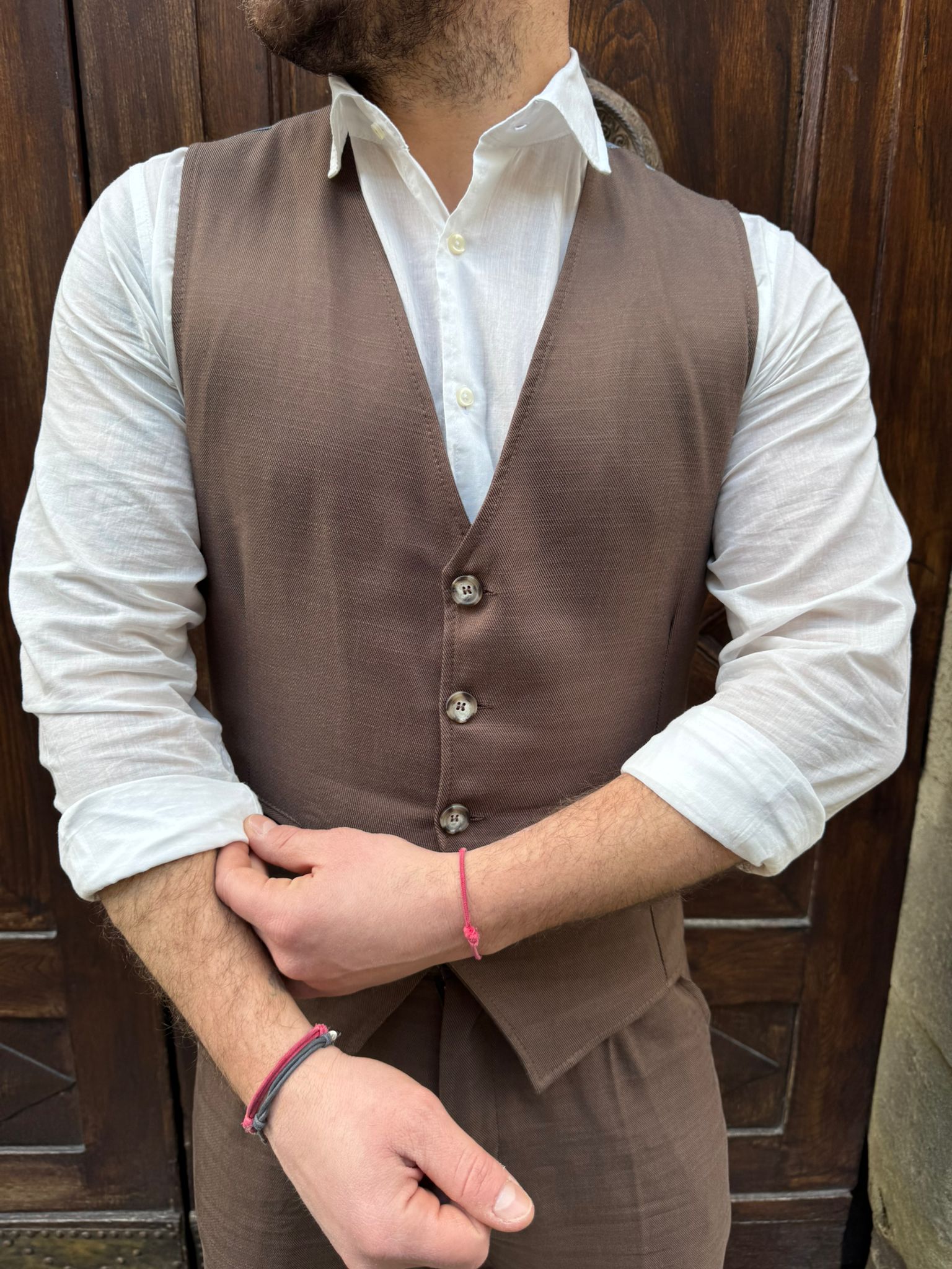 Gilet completo Paris di 3.9 cioccolato