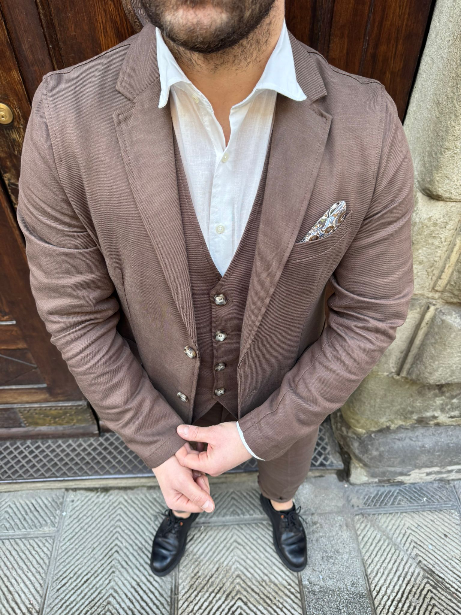 Giacca completo Paris cioccolato