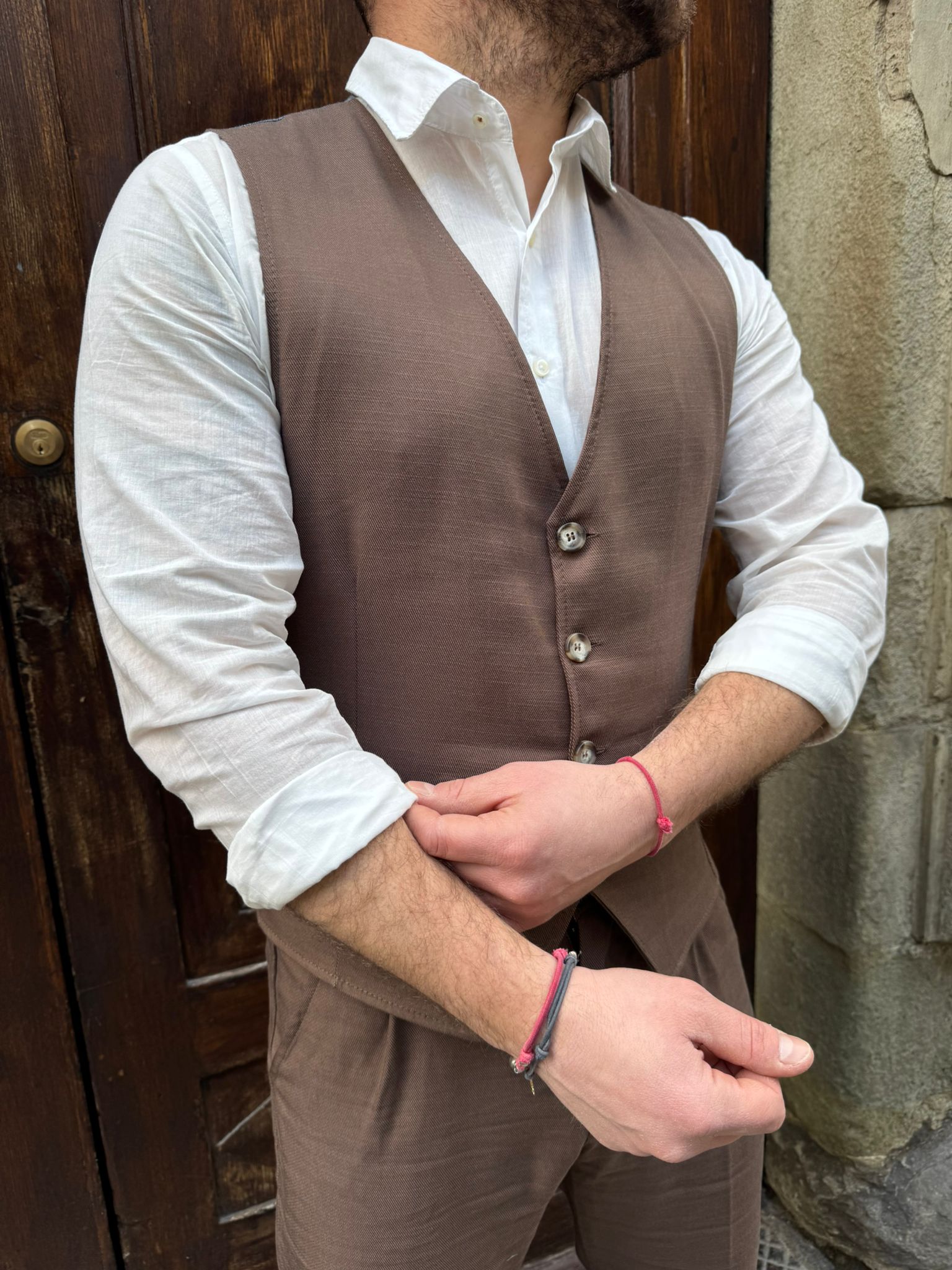 Gilet completo Paris di 3.9 cioccolato