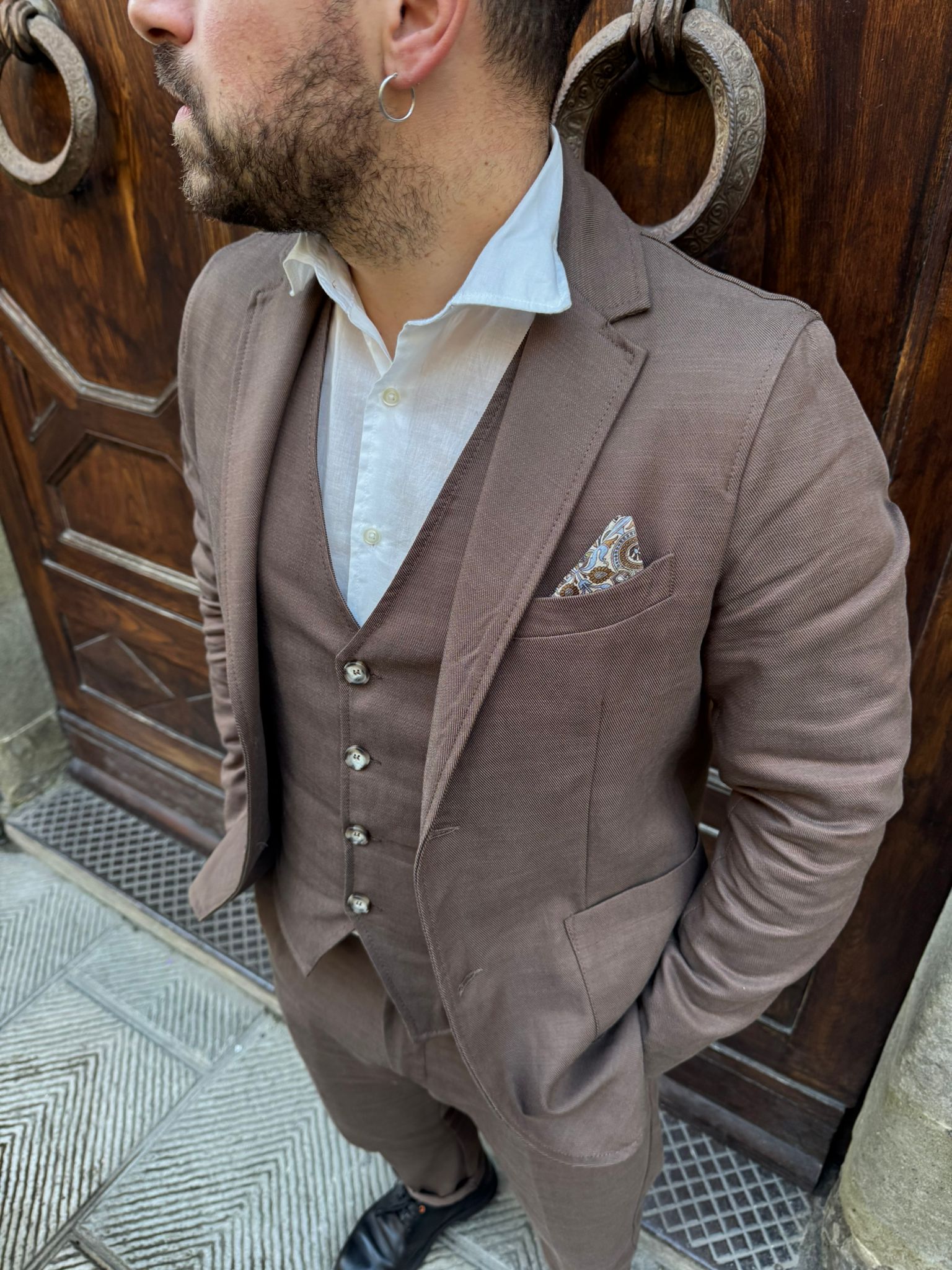 Giacca completo Paris cioccolato