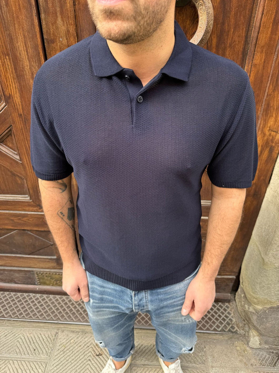 Polo Frank blu di 3.9