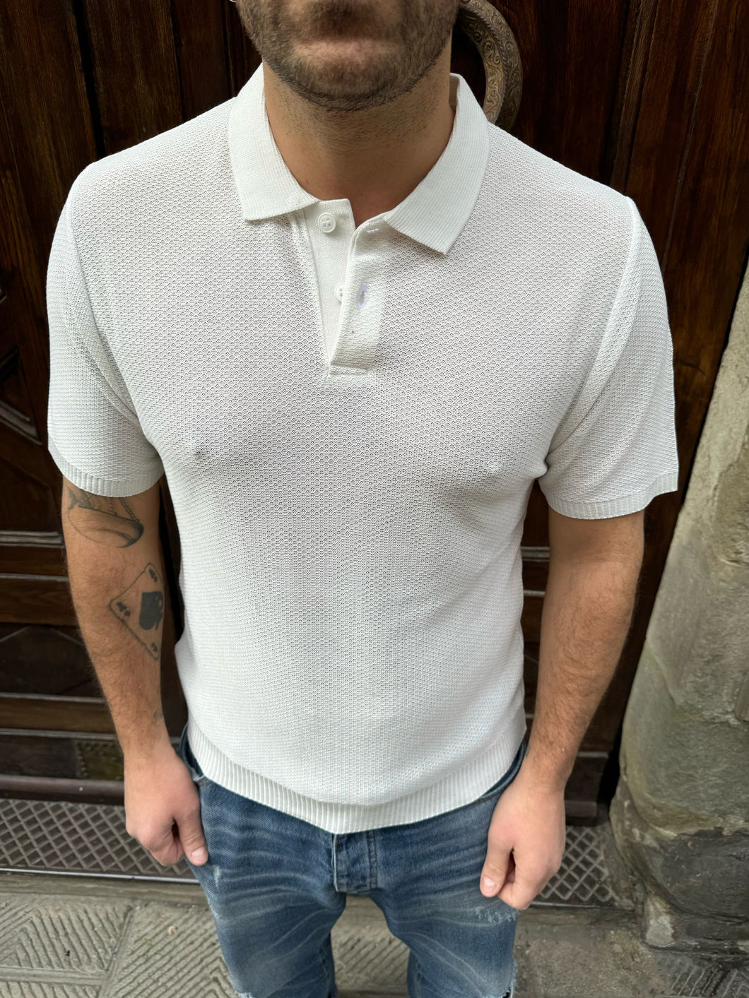 Polo Frank bianca di 3.9