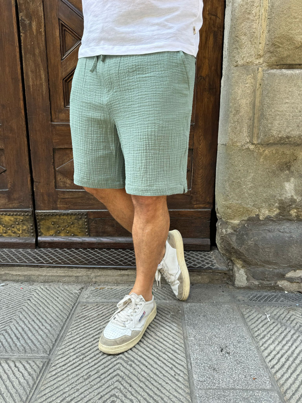 Bermuda coordinato Fox verde di Tiffosi