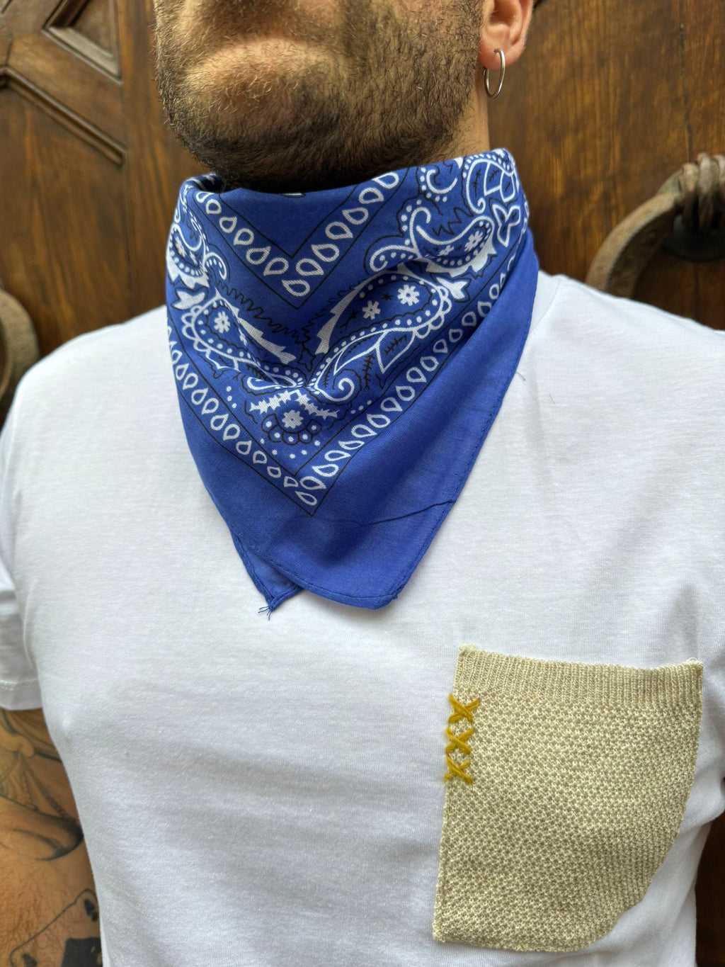 Bandana blu elettrico
