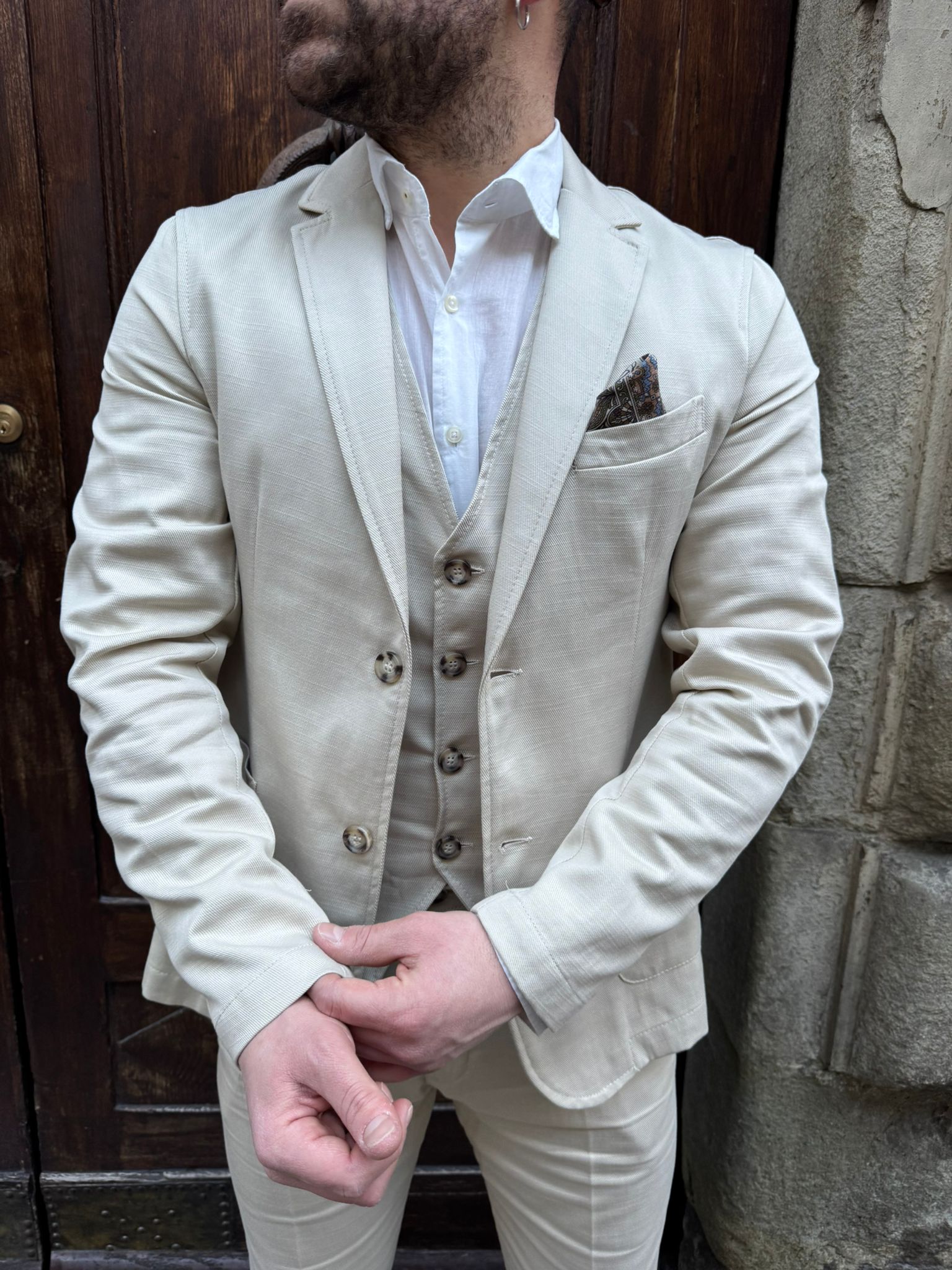 Giacca completo Paris beige