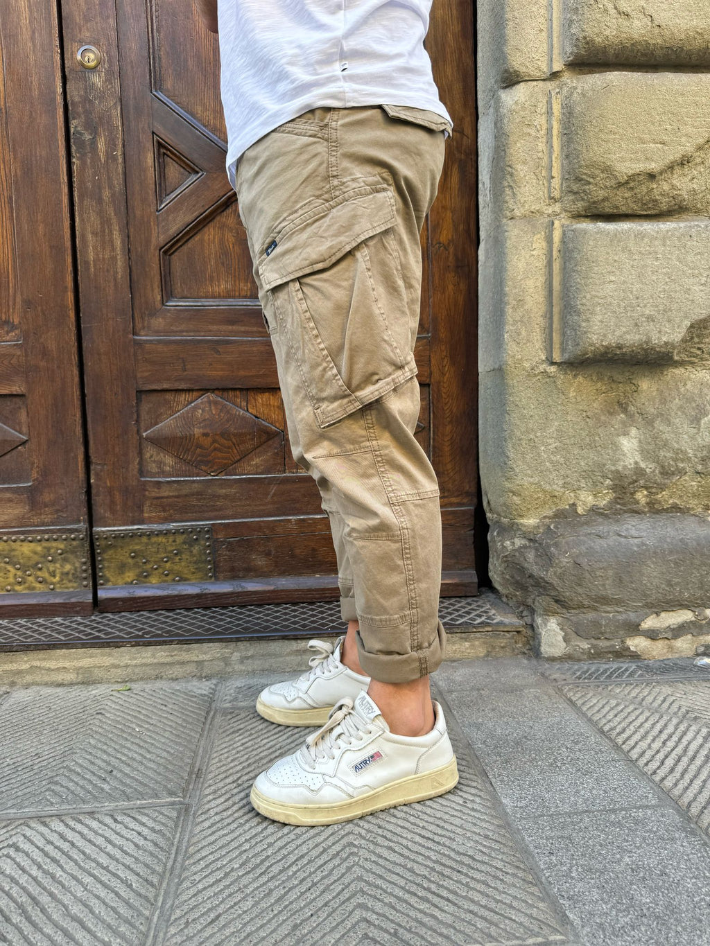 Pantalone cargo di Petrol Ind. fango