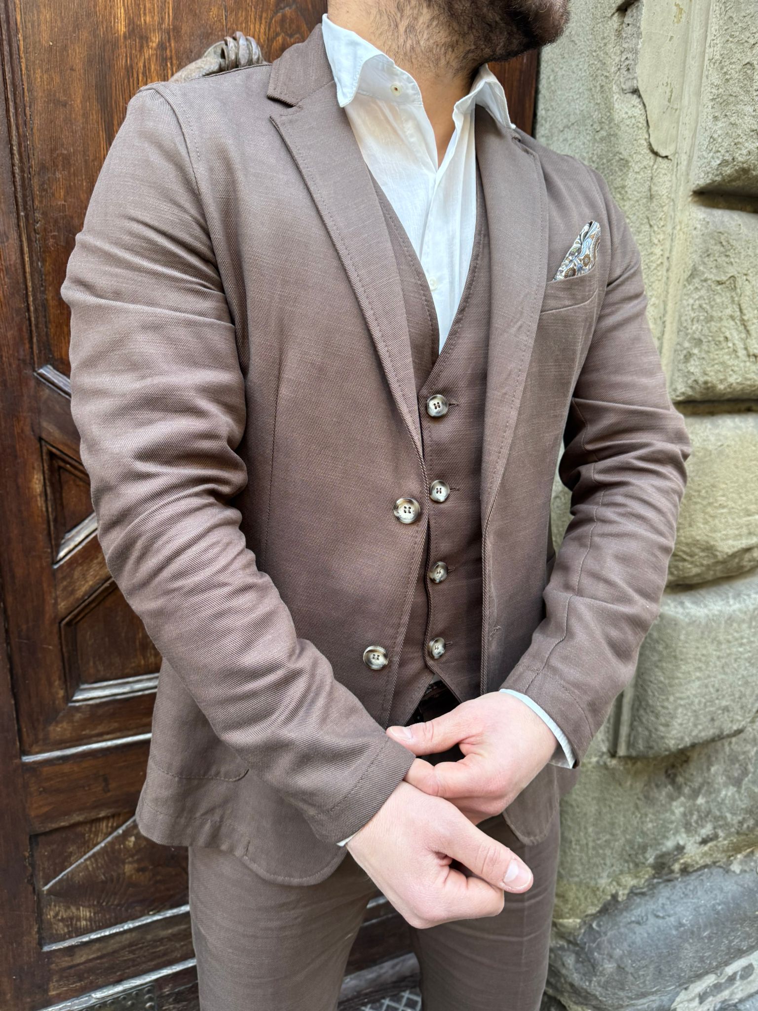 Giacca completo Paris cioccolato