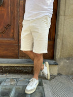 Bermuda Chinos bianco di Tiffosi