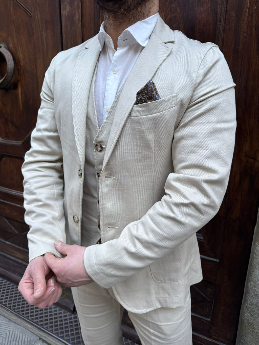 Giacca completo Paris beige