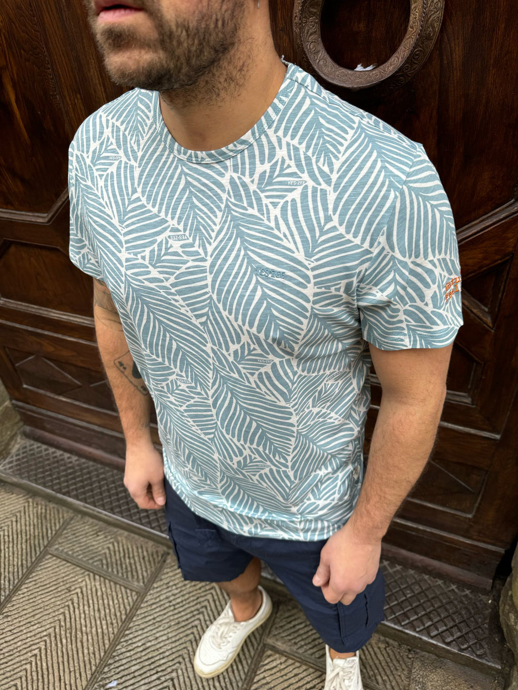 T-shirt Foglia di Yes Zee