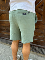 Bermuda coordinato Fox verde di Tiffosi